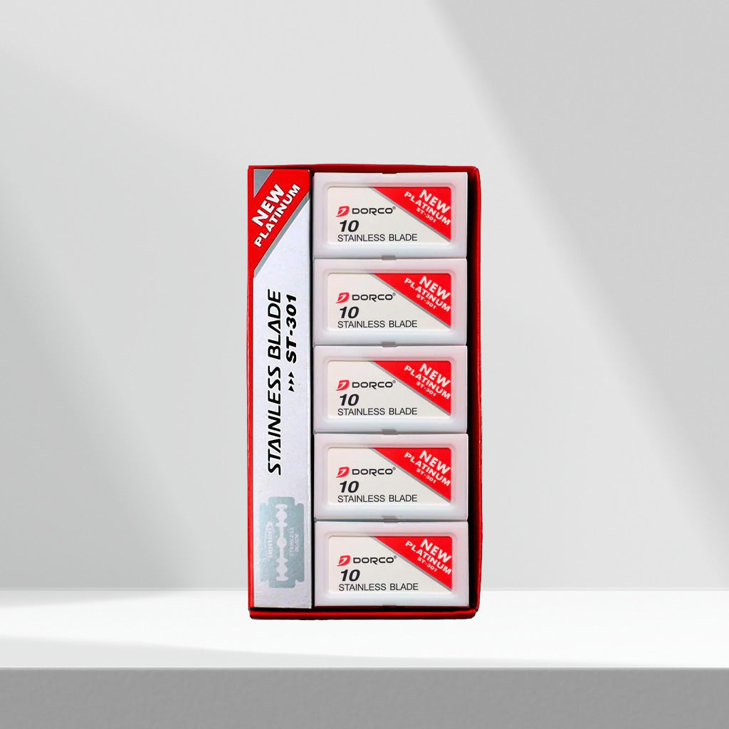 Dorco Platinum Stainless Double Edge Razor Blades - 100 Blades