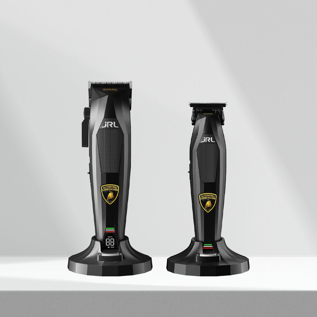 JRL Professional x Lamborghini Diamante Cordless Clipper & Trimmer Combo Set - Black