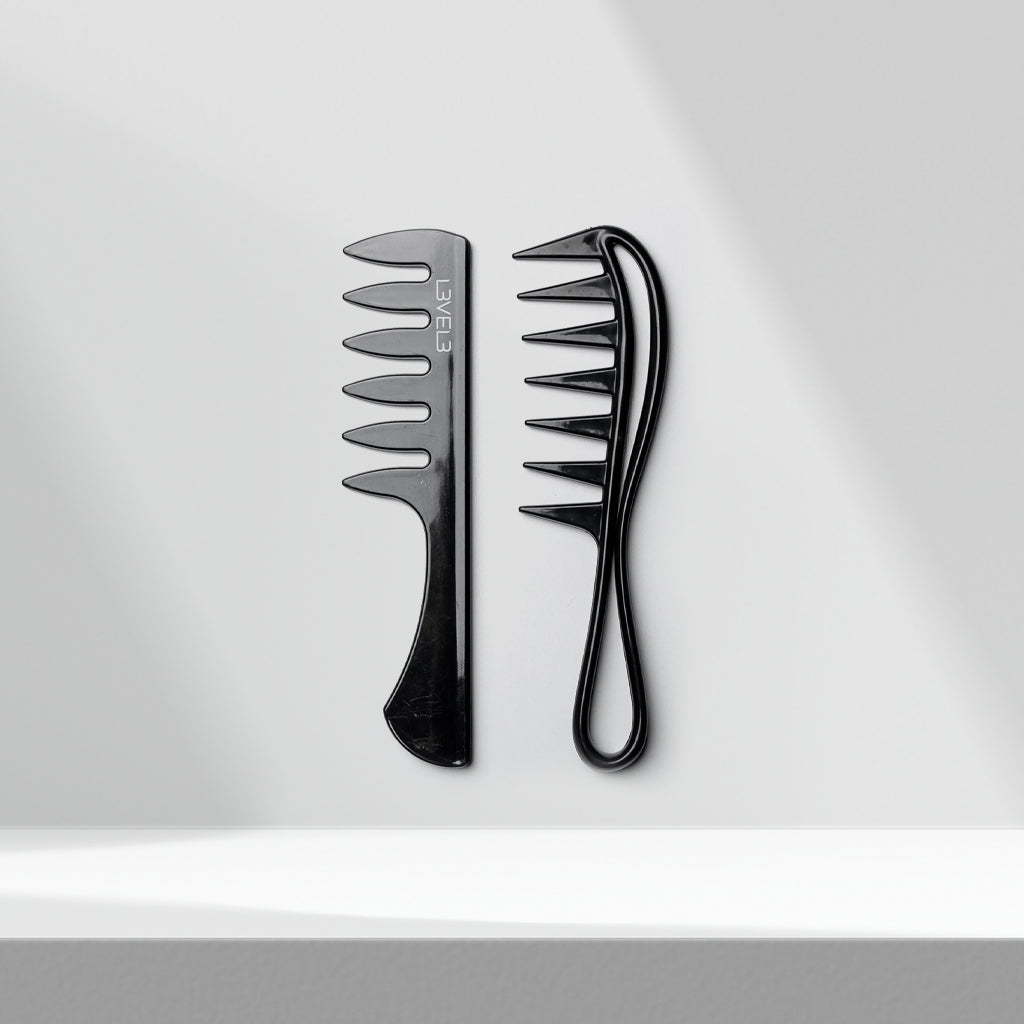 L3VEL3 Styling Comb Set – 2 Pc
