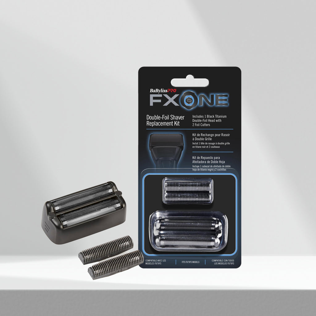 BaByliss Pro FXONE Double Foil Shaver Replacement - Black