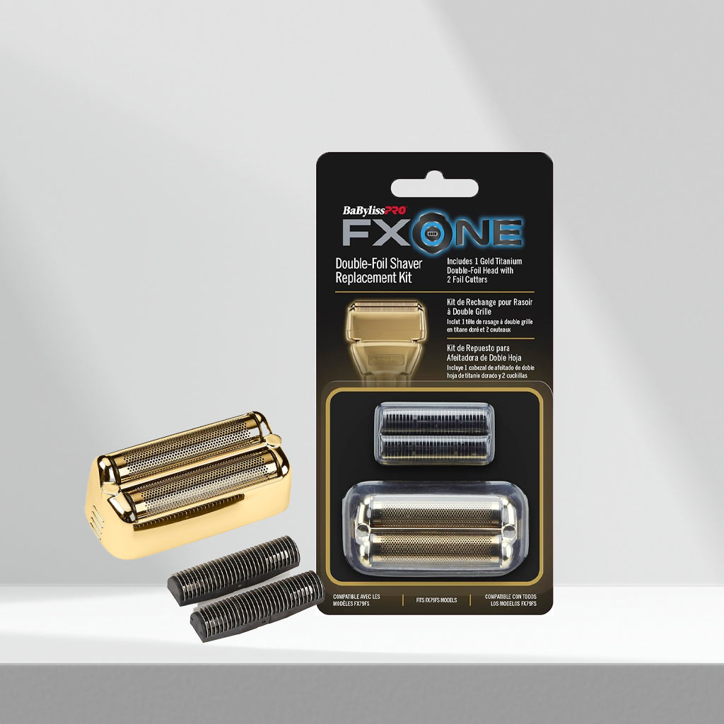 BaByliss Pro FXONE Double Foil Shaver Replacement - Gold