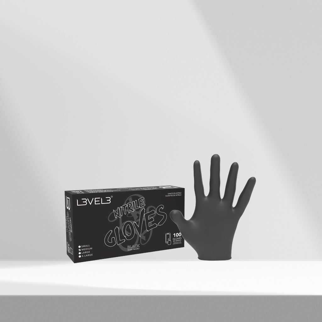 L3VEL 3 Nitrile Gloves - Black