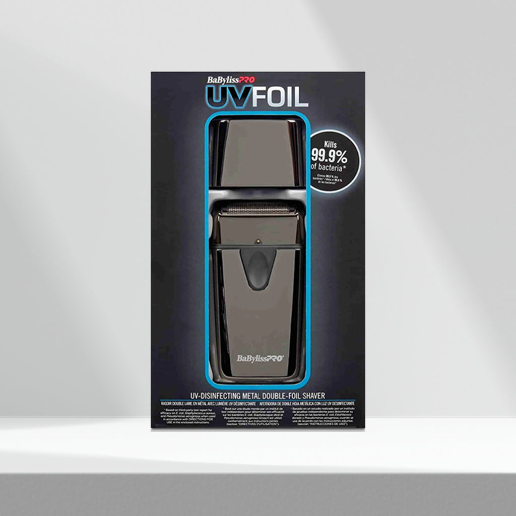 BaByliss Pro UV-Disinfecting Metal Double Foil Shaver