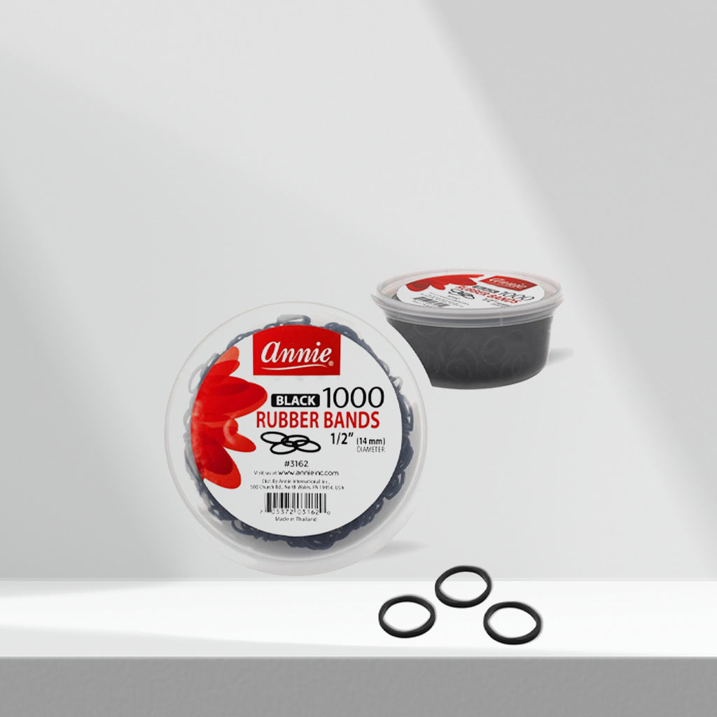 Annie Black Rubber Bands 1000ct